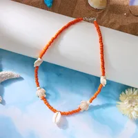 Vacation Marine Style Beach Shell Seed Bead Shell Women's Necklace main image 7