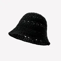 Net Red Knitted Hollow New Fisherman Hat Summer Sunscreen Cap Children's Outdoor Portable Foldable Sun Hat Wholesale sku image 2