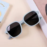 Candy Color Children's Sunglasses Cute Fashion Multi-color Box Children's Sunglasses Boys And Girls Photo Styling Glasses sku image 3