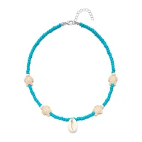 Vacation Marine Style Beach Shell Seed Bead Shell Women's Necklace sku image 4