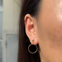 1 Pair Simple Style Solid Color 304 Stainless Steel Drop Earrings main image 3