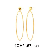 1 Pair Simple Style Solid Color 304 Stainless Steel Drop Earrings main image 6