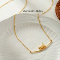 Cute Animal 304 Stainless Steel Women's Necklace main image 3