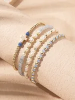 Casual Sweet Cross Artificial Crystal Imitation Pearl Glass Women's Bracelets sku image 2