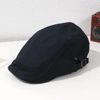 Unisex Simple Style Classic Style Solid Color Short Brim Ivy Cap main image 5