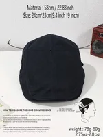 Unisex Simple Style Classic Style Solid Color Short Brim Ivy Cap main image 2