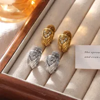 1 Pair Retro Classic Style Geometric 304 Stainless Steel 16K Gold Plated Earrings main image 1