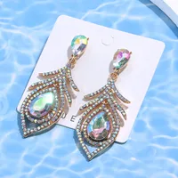 1 Pair Elegant Water Droplets Alloy Drop Earrings main image 5