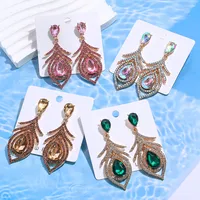 1 Pair Elegant Water Droplets Alloy Drop Earrings main image 1