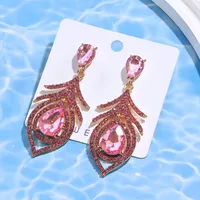 1 Pair Elegant Water Droplets Alloy Drop Earrings main image 4