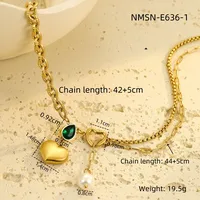 Classic Style Heart Shape 304 Stainless Steel Women's Pendant Necklace sku image 24