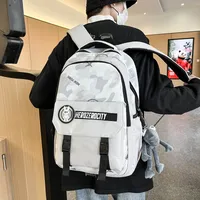 Men's Nylon Letter Camouflage Basic Square Zipper main image 5
