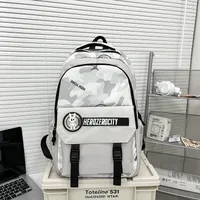 Men's Nylon Letter Camouflage Basic Square Zipper sku image 3