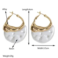 1 Pair Glam Round Alloy Pearl Earrings main image 2