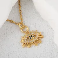 Vacation Classic Style Color Block Copper Women's Pendant Necklace main image 5