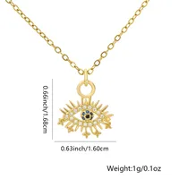 Vacation Classic Style Color Block Copper Women's Pendant Necklace sku image 3
