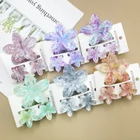 Women's Cute Flower Plastic Resin Stoving Varnish Hair Claws main image 4