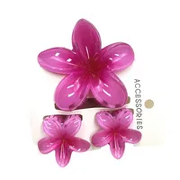 Women's Cute Flower Plastic Resin Stoving Varnish Hair Claws main image 5
