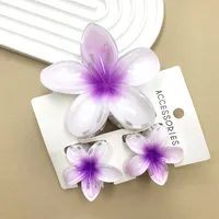 Women's Cute Flower Plastic Resin Stoving Varnish Hair Claws sku image 3