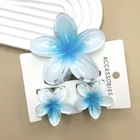 Women's Cute Flower Plastic Resin Stoving Varnish Hair Claws sku image 4