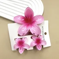 Women's Cute Flower Plastic Resin Stoving Varnish Hair Claws sku image 10