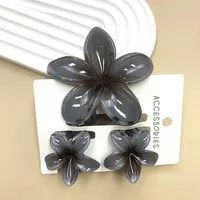 Women's Cute Flower Plastic Resin Stoving Varnish Hair Claws sku image 14