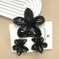 Women's Cute Flower Plastic Resin Stoving Varnish Hair Claws sku image 17