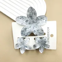 Women's Cute Flower Plastic Resin Stoving Varnish Hair Claws sku image 47