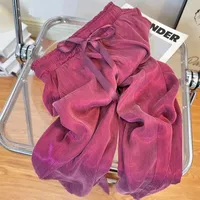 Women's Holiday Travel Casual Simple Style Streetwear Solid Color Full Length Casual Pants main image 1
