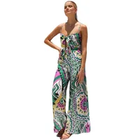 Women's Holiday Beach Selfie Vacation Printing Full Length Jumpsuits main image 5
