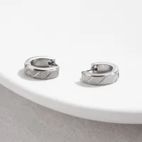 1 Piece Retro Classic Style Geometric Plating Titanium Steel Earrings main image 3