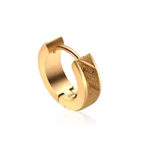 1 Piece Retro Classic Style Geometric Plating Titanium Steel Earrings sku image 3