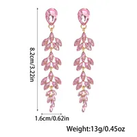 1 Pair Elegant Grain Alloy Drop Earrings main image 2