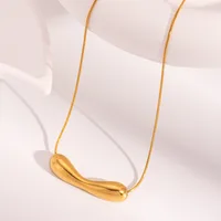 Retro Classic Style Geometric 304 Stainless Steel 18K Gold Plated Women's Pendant Necklace main image 6
