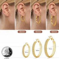 1 Pair Simple Style Classic Style Grain Plating Copper Earrings main image 2
