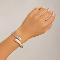 Casual Commute Solid Color Alloy Copper Women's Bangle main image 3