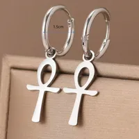 1 Pair Simple Style Solid Color 304 Stainless Steel Drop Earrings main image 4