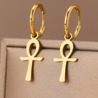 1 Pair Simple Style Solid Color 304 Stainless Steel Drop Earrings main image 3
