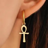 1 Pair Simple Style Solid Color 304 Stainless Steel Drop Earrings main image 2