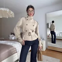 Women's Elegant Solid Color Zipper Coat main image 2