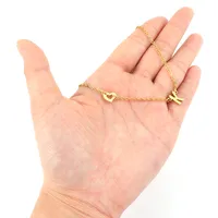 Simple Style Classic Style Letter Heart Shape 201 Stainless Steel 304 Stainless Steel Women's Pendant Necklace main image 4