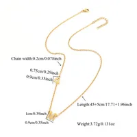 Simple Style Classic Style Letter Heart Shape 201 Stainless Steel 304 Stainless Steel Women's Pendant Necklace main image 2