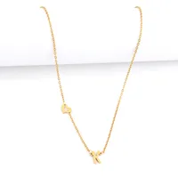 Simple Style Classic Style Letter Heart Shape 201 Stainless Steel 304 Stainless Steel Women's Pendant Necklace main image 3
