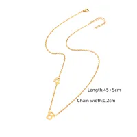 Simple Style Classic Style Letter Heart Shape 201 Stainless Steel 304 Stainless Steel Women's Pendant Necklace sku image 2