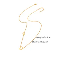 Simple Style Classic Style Letter Heart Shape 201 Stainless Steel 304 Stainless Steel Women's Pendant Necklace sku image 4