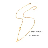 Simple Style Classic Style Letter Heart Shape 201 Stainless Steel 304 Stainless Steel Women's Pendant Necklace sku image 5