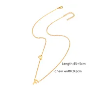 Simple Style Classic Style Letter Heart Shape 201 Stainless Steel 304 Stainless Steel Women's Pendant Necklace sku image 6