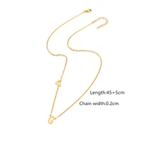 Simple Style Classic Style Letter Heart Shape 201 Stainless Steel 304 Stainless Steel Women's Pendant Necklace sku image 7