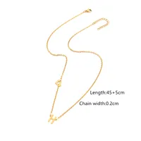 Simple Style Classic Style Letter Heart Shape 201 Stainless Steel 304 Stainless Steel Women's Pendant Necklace sku image 8