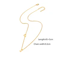 Simple Style Classic Style Letter Heart Shape 201 Stainless Steel 304 Stainless Steel Women's Pendant Necklace sku image 10